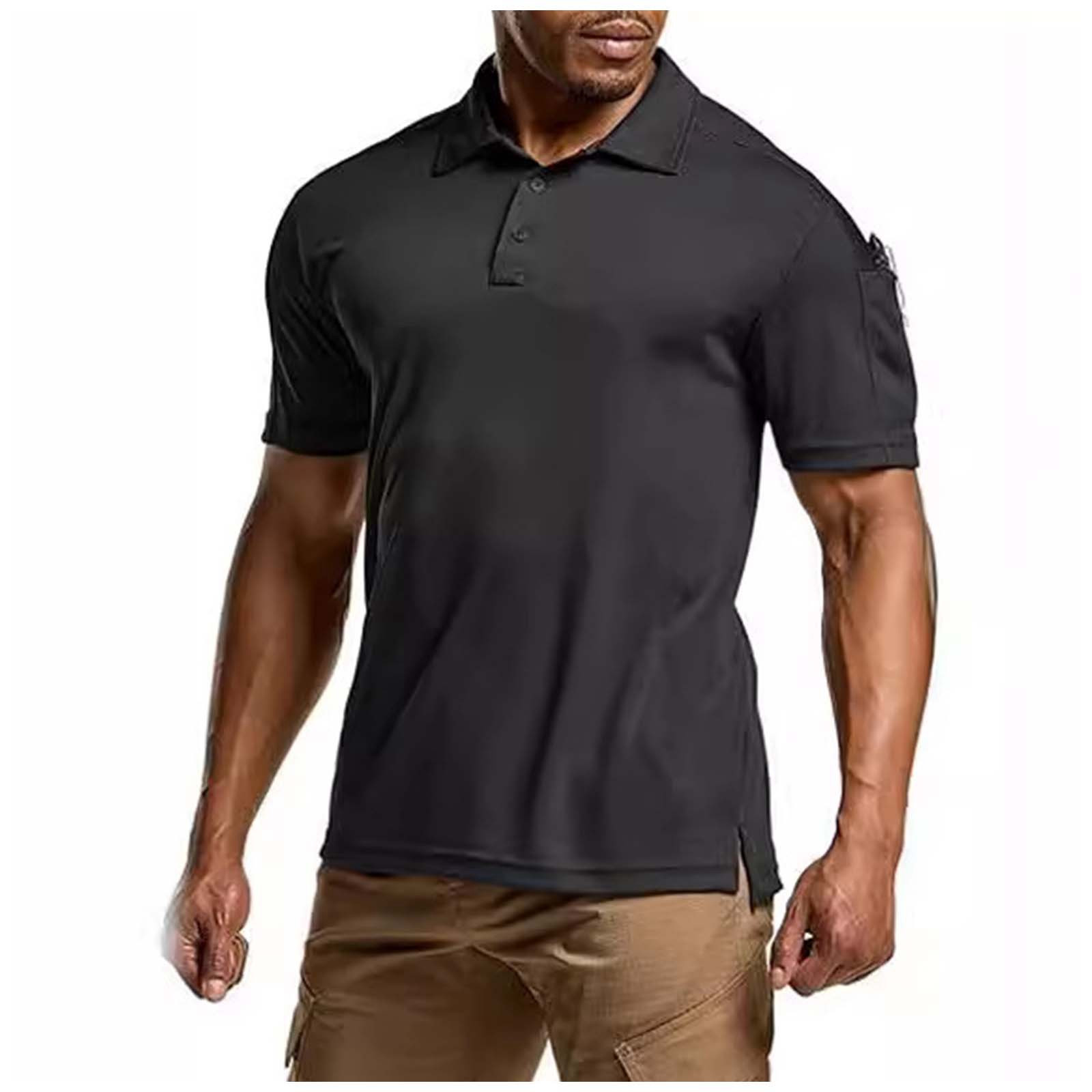 thumbnail image 2 of Camiseta de manga corta lisa con solapa para hombre: camiseta informal transpirable, estilo deportivo, combina con leggings/vaqueros, tallas S-XXXL., 2 of 5